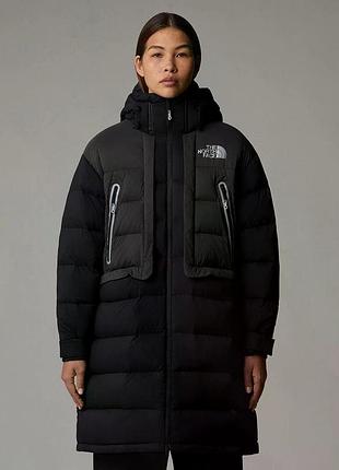 Женская парка the north face layering down jacket, черная, m