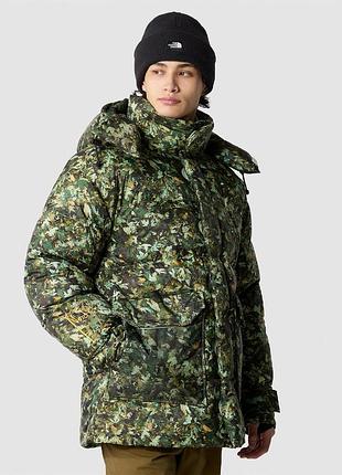 The north face parka 73 jacket - чоловіча зимова парка, зелений-камуфляж, l