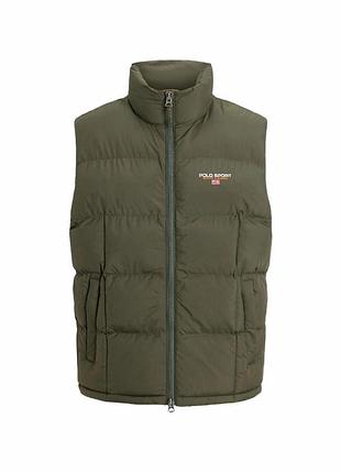 Чоловічий жилет polo ralph lauren sport quilted, зелена - s