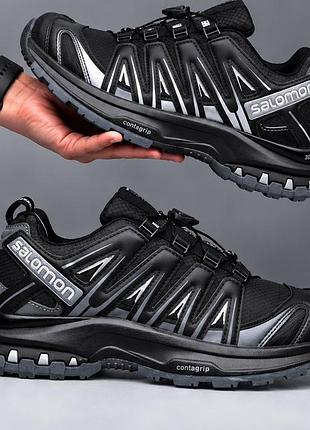Кроссовки мужские salomon черные 41 размер 26 см waterproof