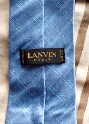 Lanvin paris. шовк краватка оригінал.100% шовк.2 фото