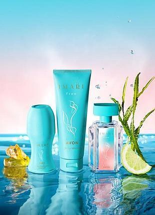 Парфюмированый набор для женщин imari free avon, 50 мл с морским ароматом
