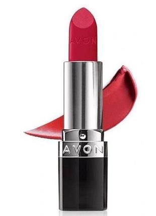 Ультра avon red 2000 губна помада -червона класика -ultra color lipstick