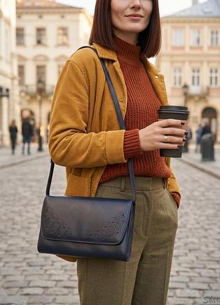 Сумка винтажная clarks кроссбоди/ клатч через плечо (vintage 80s) кожа