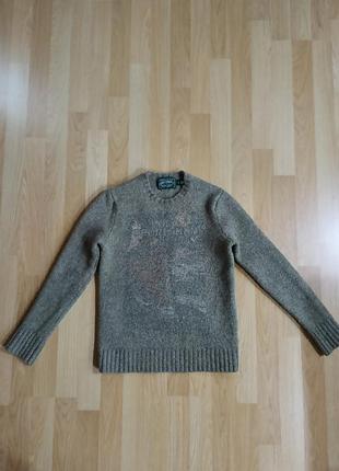 Трендовый женский шерстяной валенный свитер polo ralph lauren