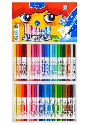 Фломастеры "marco super washable" 48 кол. /1630-48св/ (1/3/12)