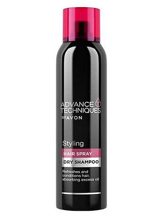 Сухой шампунь для волос avon advance techniques 150 мл, для жирных и быстро жирнеющих волос