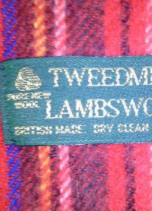 Отличный шерстяной теплый шарф "tweedmill" из 100% шерсти. woolmark -150 см1 фото