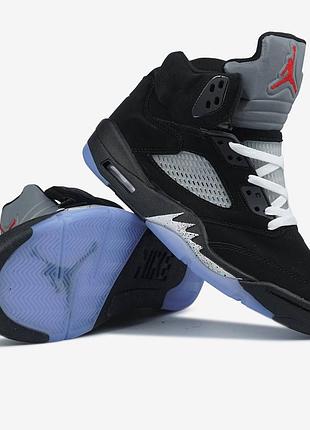 Jordan 5 high retro og black metallic reimagined