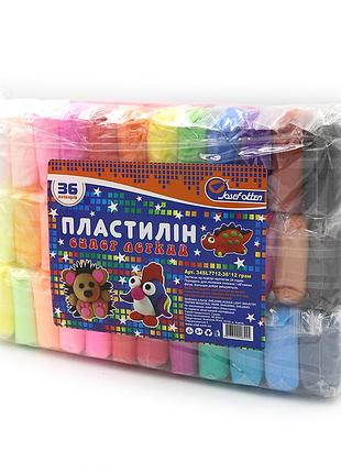 Пластилин супер легкий "jo" /34sl7712-36/ 36кол. * 9гр. (1/60)