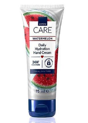 Увлажняющий крем для рук с экстрактом арбуза avon care, 75 мл