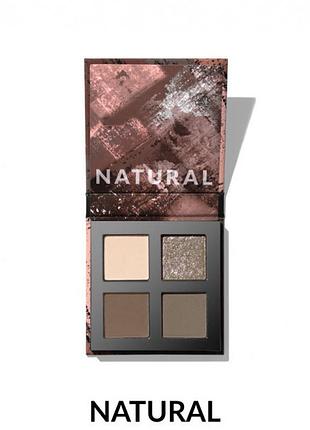 Палетка тіней для повік ultra colour avon нюдова/natural 4 кольори 2,8 г