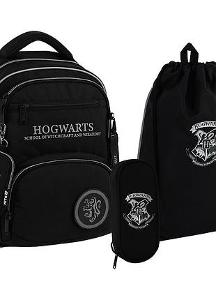 Набір "kite" /set_hp25-773m/ рюкзак + пенал + сумка для взуття 773 harry potter (1/6)