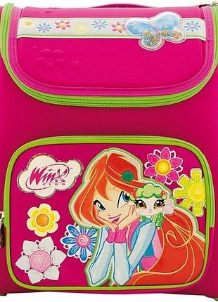 Рюкзак каркасный "1в" /551530/ н-17 "winx-club" ярко-розовый, 29х13х34 см, тв./спин. (1/4)
