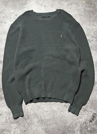 Вʼязаний вафельний світшот allsaints
