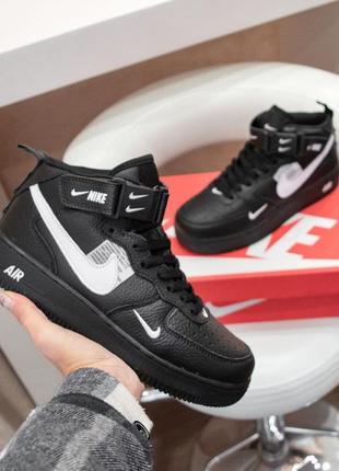 Чоловічі кросівки nike air force 1 black/white