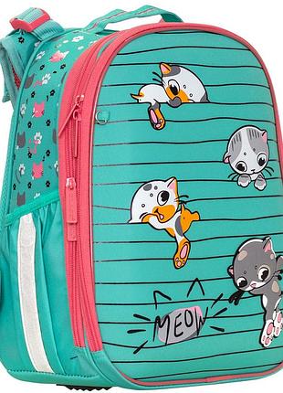 Ранец-рюкзак "class" /2504c/ schoolcase mini 2 отделения, 35х27х16см, "kittens"