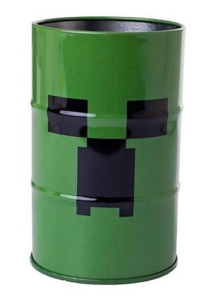 Стакан-подставка для ручек "yes" /708096/ «minecraft. creeper» бочка, метал (1/50/100)