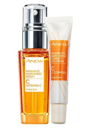Набір 2-в-1 "максимальне сяйво" з вітаміном с / anew complex c