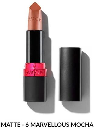 Увлажняющая матовая губная помада "ультра" avon ultra true color lipstick