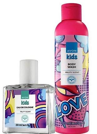 Набір дитячої косметики для дівчаток з фруктовим ароматом, avon kids floral fruity