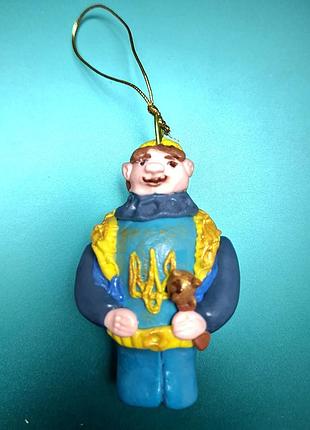 Патріотичний подарунок-фігурка. статуетка козак з булавою