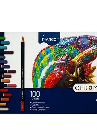 Карандаши цветные "marco chroma" 100 кол. /8010-100cb/ картон (2/12)