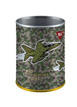 Стакан-подставка для ручек "yes" /708097/ «military» бочка, металл (1/50/100)
