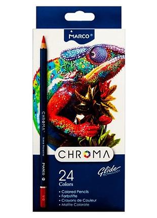Карандаши цветные "marco chroma" 24 кол. /8010-24cb/ картон (6/72)