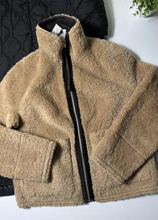Дублянка жіноча zara бежева розмір s (тедді)