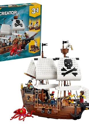 Блоковий конструктор lego creator культовий піратський корабель (31387) новий!