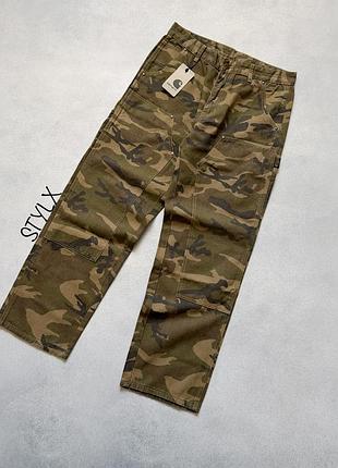 Штани carhartt wip double knee camo камуфляж джинсі кархарт