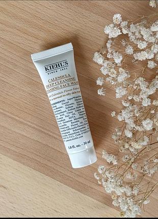 Гель для очищення шкіри kiehl’s calendula deep cleansing foaming face wash