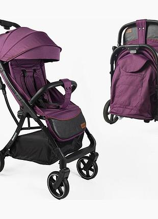 Прогулянкова коляска дитяча joy geneva gn-42285 з алюмінієвою рамою, складна, з телескопічною ручкою