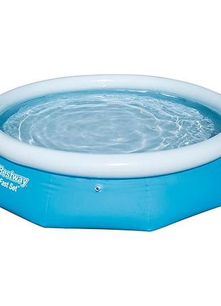Басейн bestway 57266 круглий сімейний 305×76 см з фільтр-насосом у коробці