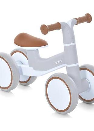Біговел bambi m 5857-13 дитячий з музикою, світлом на батарейках, сидіння екошкіра, колеса eva, для дітей 1-3 роки