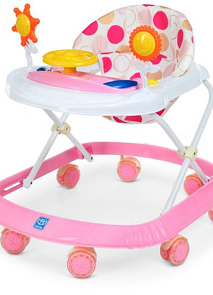 Ходунки bambi m 4167-8 для детей с музыкой и светом, 8 колёс, 3 положения высоты, съёмная панель