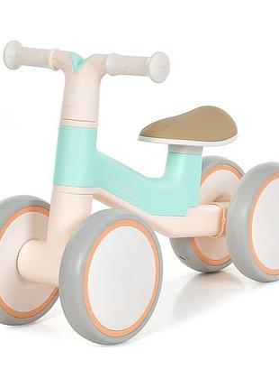 Дитячий біговел bambi m 5857-15 чотириколісний для дітей 1-3 років, пластикова рама, до 20 кг