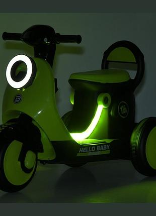 Детский электромотоцикл bambi racer m 6298br-1 с пультом управления, музыкой и подсветкой, от 3 лет