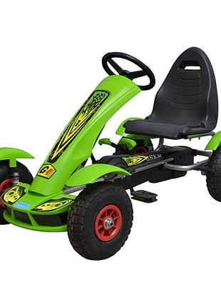Детский картинг bambi m 1450-5 (арт. 1450) с ручным тормозом и цепной передачей, до 50 кг