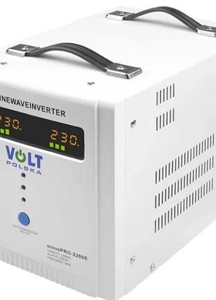 Источник бесперебойного питания ups volt polska 2200e 1600w/2200w 12/230v sinus pro джб инвертор преобразователь напряжения света