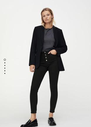Чорні скинни джинси zara зара