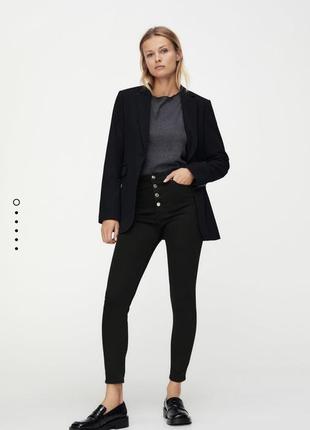 Чёрные скинни zara джинсы зара1 фото