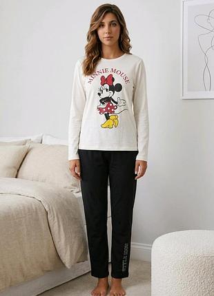 Женская трикотажная пижама disney комплет для дома реглан и штаны l (44-46)