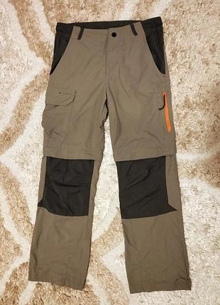 Треккинговые брюки-трансформеры quechua (decathlon)