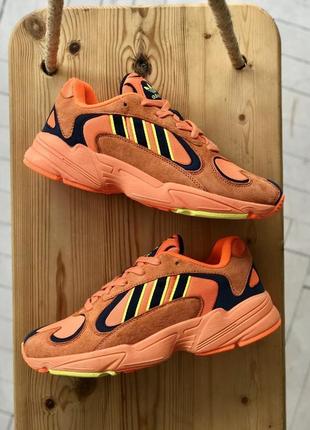 Женские кроссовки adidas yung 1 orange9 фото