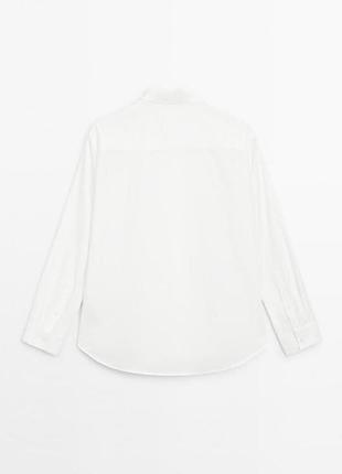 Жіноча біла сорочка massimo dutti 4