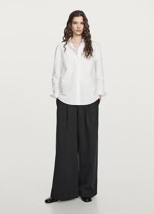 Жіноча біла сорочка massimo dutti 2