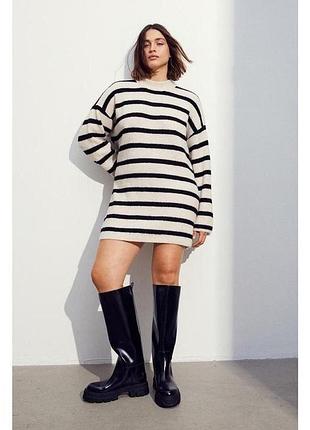 Світер сукня у смужку h&m