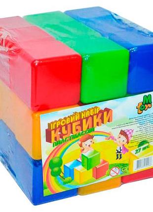 Кубики кольорові "27шт" 09064 mtoys